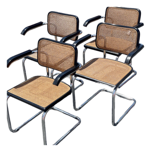 1970s MCM Italian Cesca Cantilever Armchairs (4)