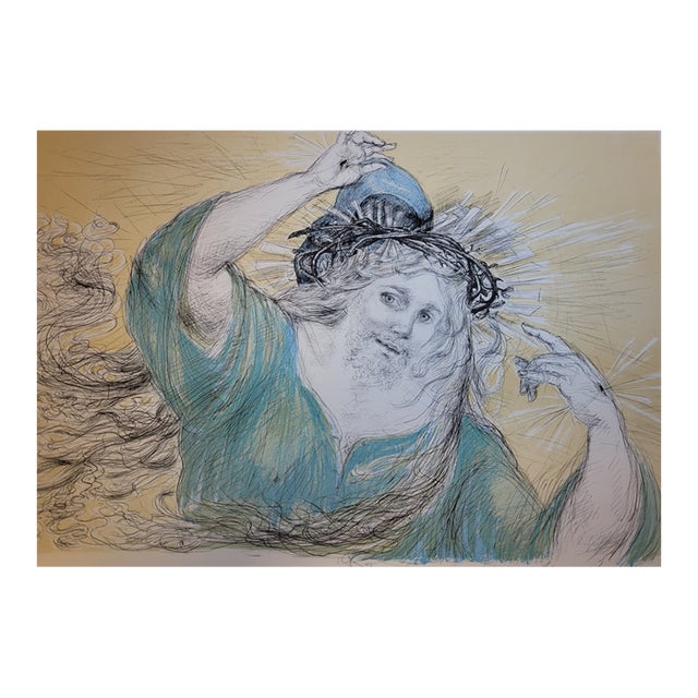 Lucien-Philippe Moretti, Le Braconnier de Dieu 3, 1975, Original Lithograph For Sale