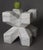 Double Cross Sculpture in White Italian Marble, 1980s For Sale - Image 17 of 18