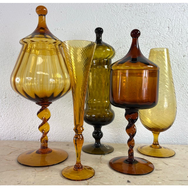 Empoli Rossi Handblown Glass Collection For Sale In Philadelphia - Image 6 of 10