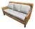 Baker Milling Road Woven Seagrass Sofa With Neutral Cushions For Sale