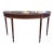 Late 20th Century Stickley John Widdicomb Mahogany Demi-Lune Console Table With Glass Top For Sale