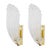 Italian Wall Lamps in Clear Murano Glasss, 1990s, Set of 2 For Sale - Image 12 of 12