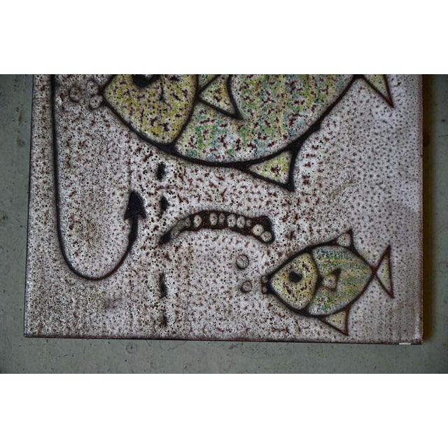 Bar or in Wrought Iron with Ceramic Tiles from Atelier Procéram in Aubagne, France, 1950s For Sale - Image 18 of 18