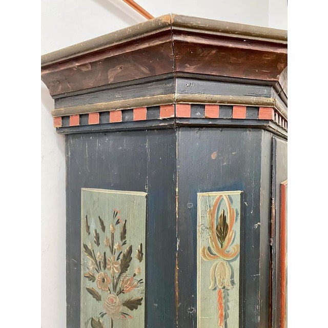 Austrian Hand-Painted Armoire, 19th Century For Sale - Image 11 of 12