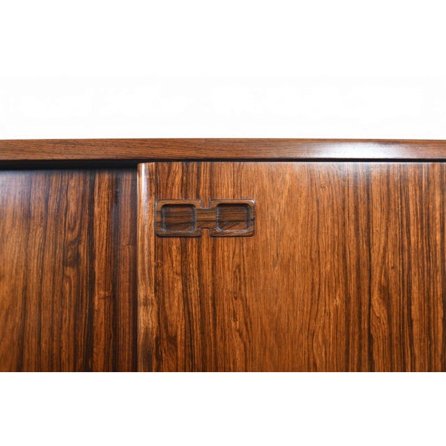 Wood Mid 20th Century Brazilian Rosewood Credenza by Johannes Andersen, Attributed For Sale - Image 7 of 14