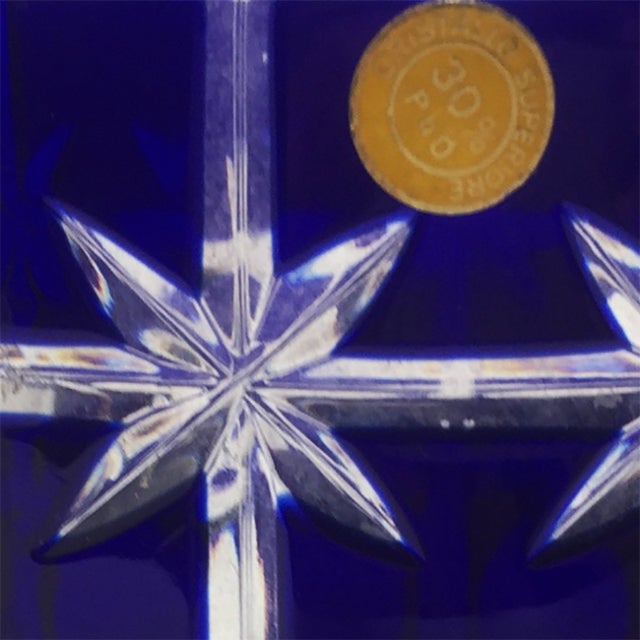 Vintage Italian Blue Vase by Creart, 1960s For Sale - Image 6 of 7