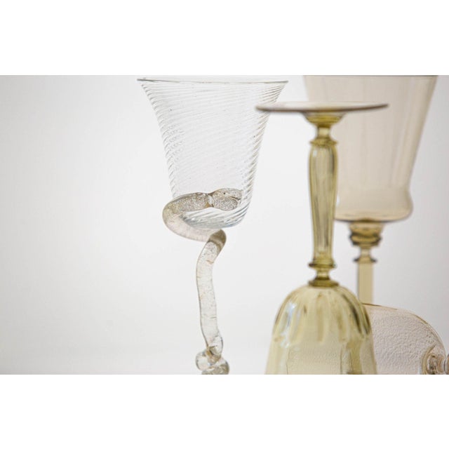 Glass Glasses by Cenedese, Set of 8 For Sale - Image 7 of 18