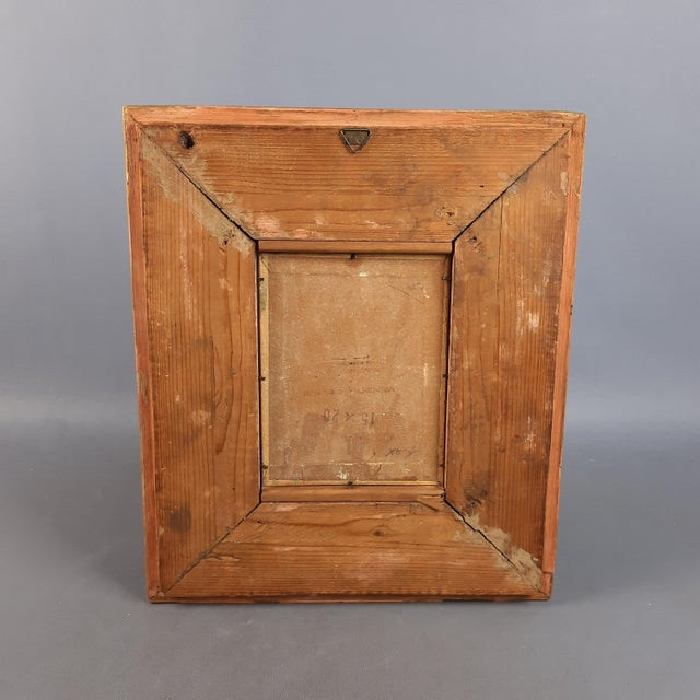 Framed Panel with Oil Painting of the Face of Christ, Early 1900s For Sale - Image 5 of 14