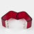 2000 - 2009 Bottega Veneta Red Acrylic and Chrome Clamper Bracelet For Sale - Image 5 of 9