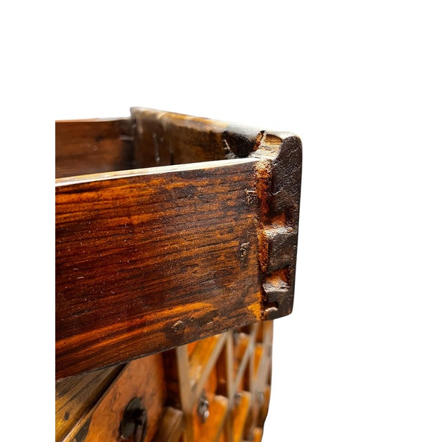 Chestnut Late 20th Century Asian Apothecary Cabinet For Sale - Image 8 of 18