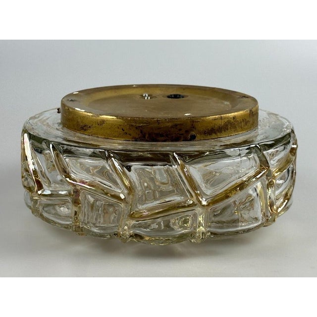 Metal Space Age Ceiling Lamp in Bubble Glass, Germany, 1970s For Sale - Image 7 of 18