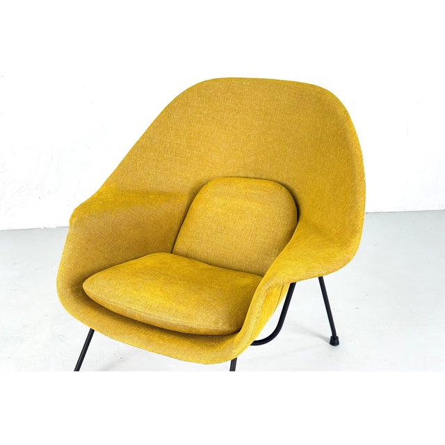 Yellow Womb Chair by Eero Saarinen for Knoll International, 1950s For Sale - Image 8 of 11