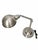 Contemporary Adjustable Industrial-Style Brushed Metal Task Lamp For Sale - Image 4 of 9