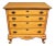 Maddox Queen Anne Style Tiger Maple Chest of Drawers For Sale