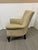 Contemporary Wingback Chair With Spiral Pattern For Sale - Image 9 of 12