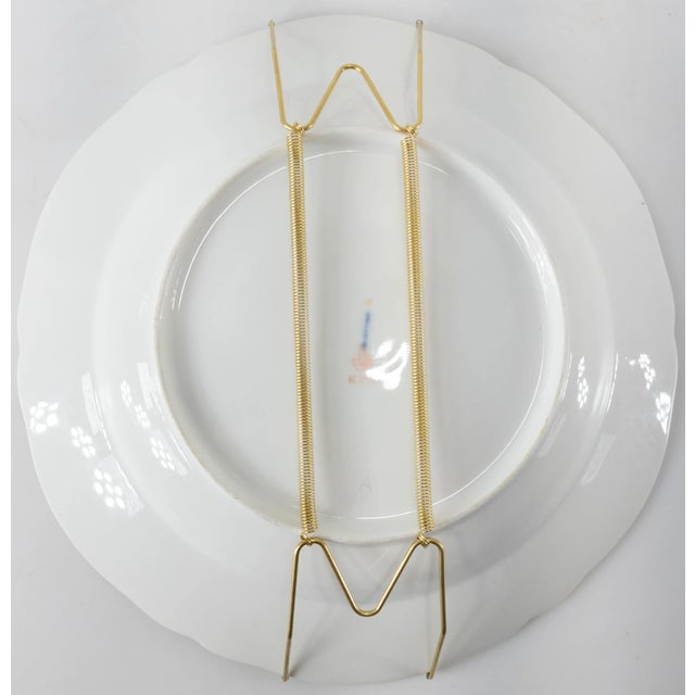 19th Century German Kpm Porcelain Decorative Dinner Plate For Sale In New York - Image 6 of 11