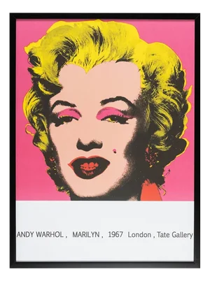 Warhol's Monroe Exhibition Plaque