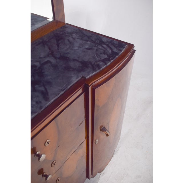 Vintage Portuguese Art Deco Mirror Sideboard, 1920 For Sale - Image 6 of 18