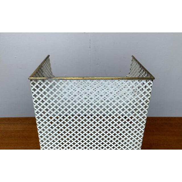 Mid-Century Perforated Metal Shelf, 1950s For Sale - Image 12 of 18