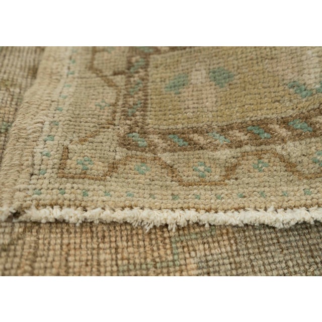 Turkish Mini Rug Oriental Hand Knotted Vintage Rug 1'9" x 3'7" #21076 For Sale In Houston - Image 6 of 8