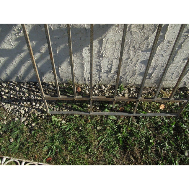 Victorian Antique Victorian Iron Gate Window Garden Fence Architectural Salvage Door #032 For Sale - Image 3 of 6