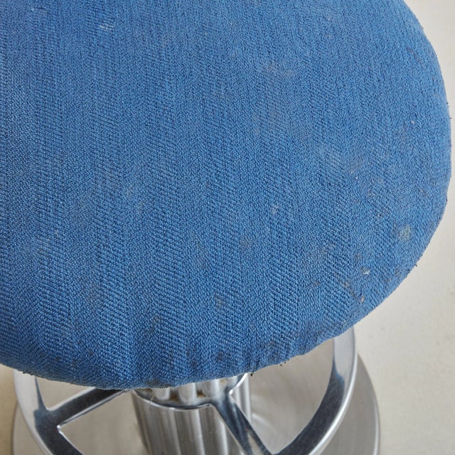 Chrome Design for Leisure Stools - A Pair For Sale - Image 8 of 10