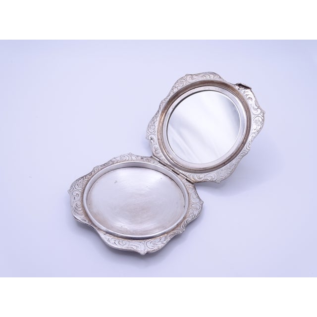 Art Nouveau Powder with Mirror and Silver Plate, France, 1890s For Sale - Image 10 of 18