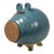 Vintage Smith Studio Art Pottery Blue Ceramic Piggy Bank For Sale