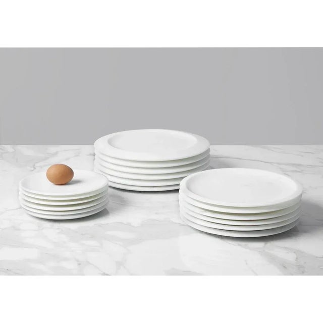 Piatto Piano #1 Dining Plate in White by Ivan Colominas For Sale - Image 4 of 6