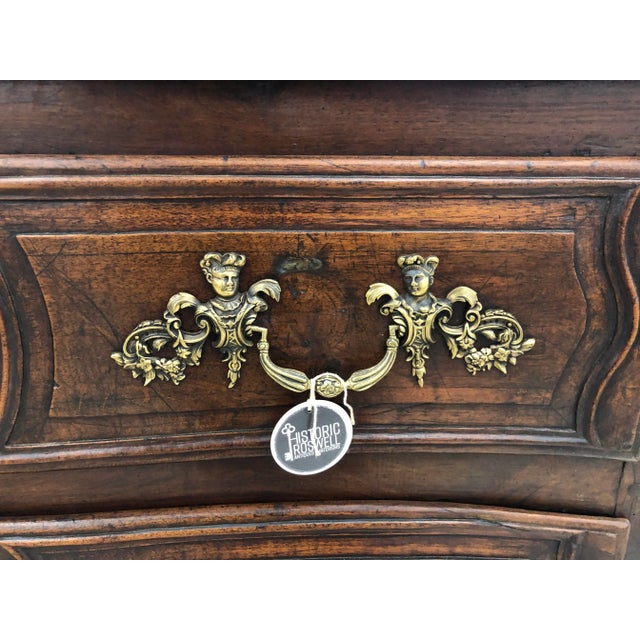 Wood 18th C. French Louis XV Walnut Commode For Sale - Image 7 of 10