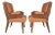 Mid-Century Art Deco Armchairs With Hand-Carved Moorish Frame, 1950s For Sale