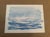 Original watercolor painting capturing the quiet beauty of an expansive blue seascape beneath a softly layered sky. Loose,...