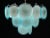 Blue Blue Turquoise Disc Murano Ceiling Lamp from Vistosi, 1970s For Sale - Image 8 of 12