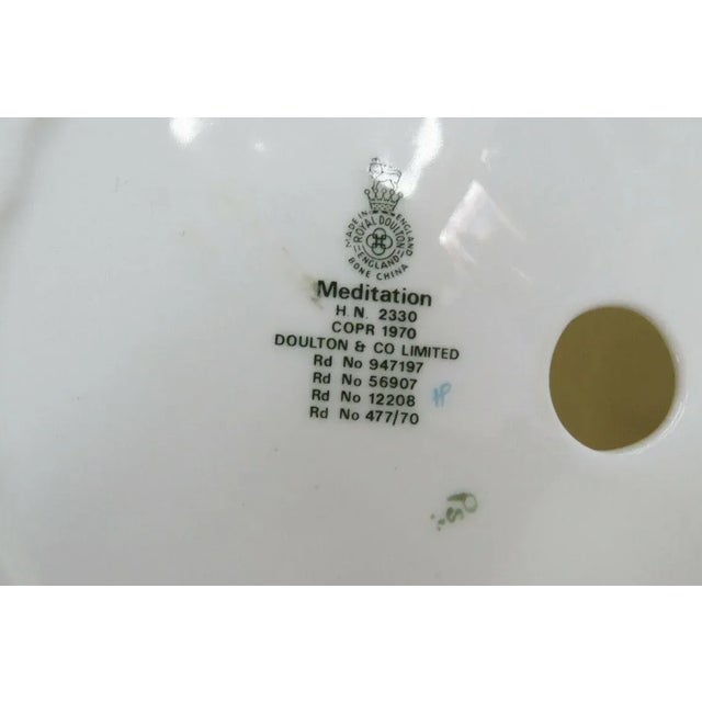 Royal Doulton HN2330 Meditation English Bone China Porcelain Figurine For Sale In Miami - Image 6 of 11