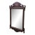 Vintage Federal Chippendale Mahogany Inlaid Beveled Glass Mirror 37" For Sale