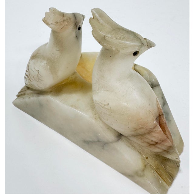 Vintage Alabaster Bird Trinket Dish For Sale - Image 10 of 11