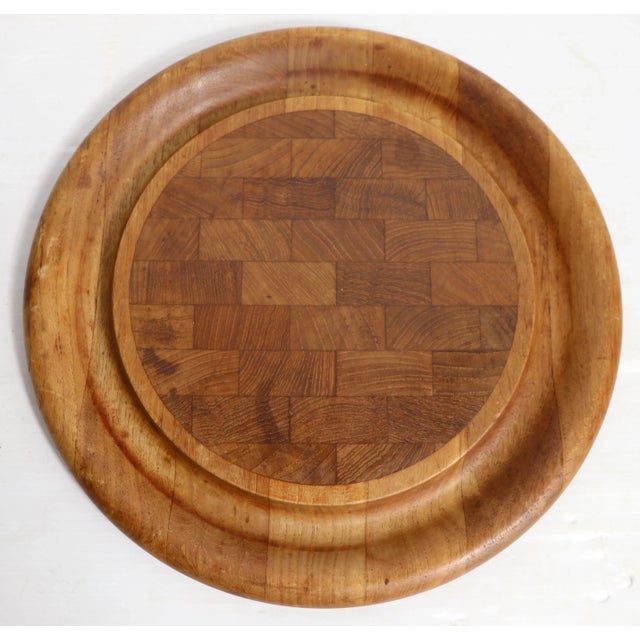 Brown Mid Century Danish Dansk Cheese Board, Tray by Quistgaard For Sale - Image 8 of 8