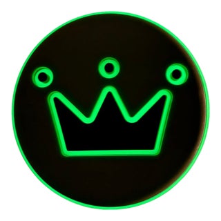 Exhibited Beverly Bev Fishman Crown Resin Wall Sculpture With Phosphorescent Pigment, Signed, 2010, David Richard Gallery For Sale