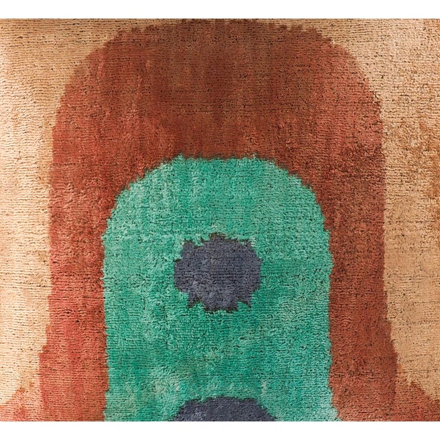 Madonna Silk Velvet Ikat Throw Pillow Cover, 20 X 20 For Sale - Image 4 of 5