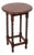 Antique English Round Oak Barley Twist Table With Scalloped Edge For Sale