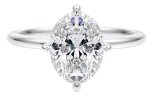 GIA certified 1.80 carat Oval Solitaire, Size 5