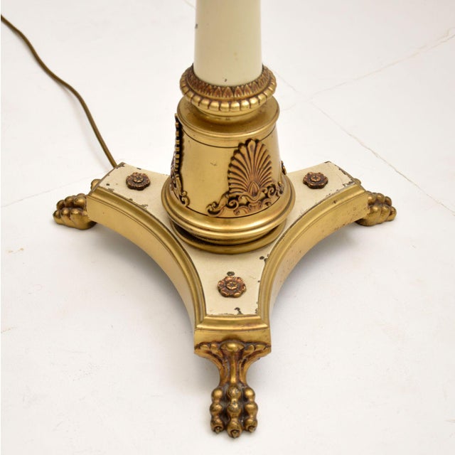 Neo-Classical French Tole Floor Lamp, 1900s For Sale - Image 10 of 12
