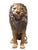 Cast Bronze Sitting Lions, 20th Century, Set of 2 For Sale - Image 10 of 11