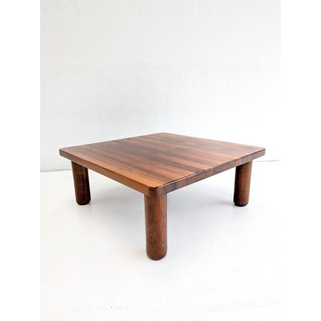 Vintage Italian Walnut Coffee Table, 1960s For Sale - Image 6 of 6