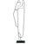 Vintage Postmodern Minimalist Iron Figural Sculpture For Sale - Image 12 of 12