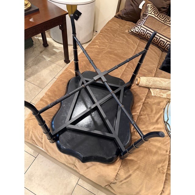 Mid 20th Century Regency Style Tray Cocktail Table For Sale In Los Angeles - Image 6 of 12