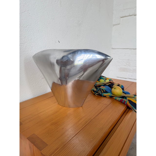 Vase in Cast Aluminum, 1970s For Sale - Image 10 of 18