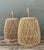 Vintage Woven Rattan Lamps - A Pair For Sale In West Palm - Image 6 of 12