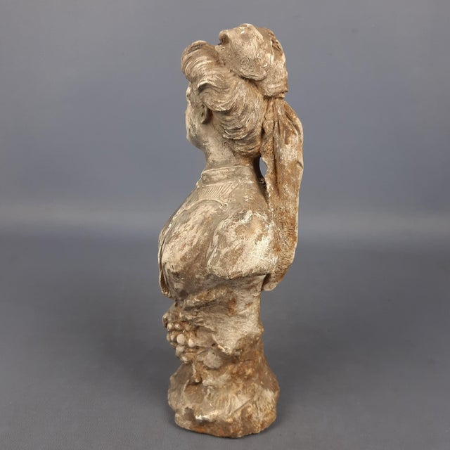 Ancient Kaolin Sculpture by A. Bordeaux, 1800s For Sale - Image 5 of 14